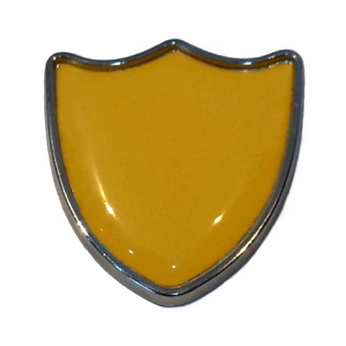 Mustard Yellow shield badge